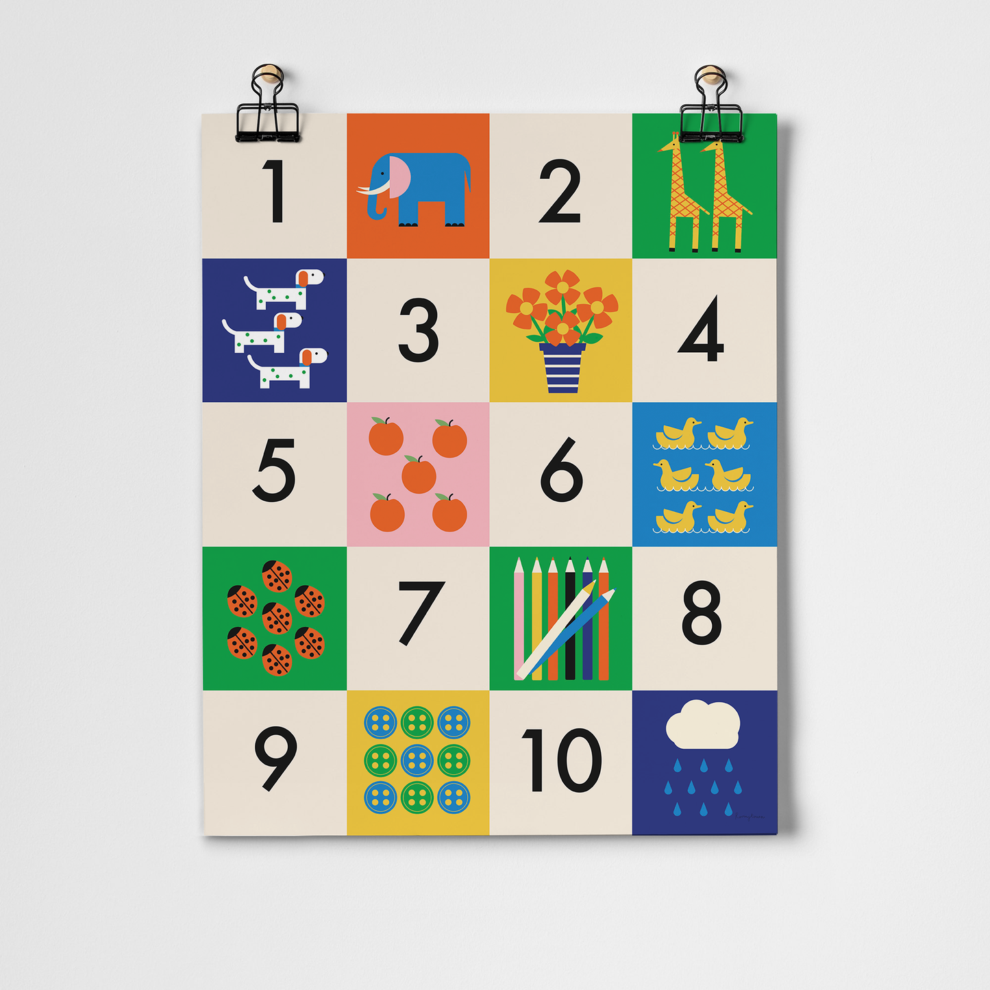 Vintage Playthings - Numbers Fine Art Print