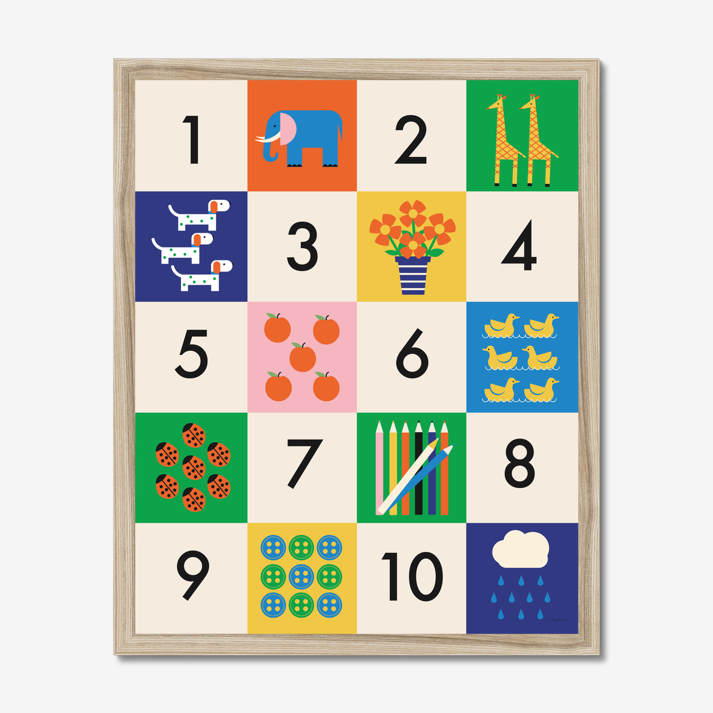 Vintage Playthings - Numbers Fine Art Print