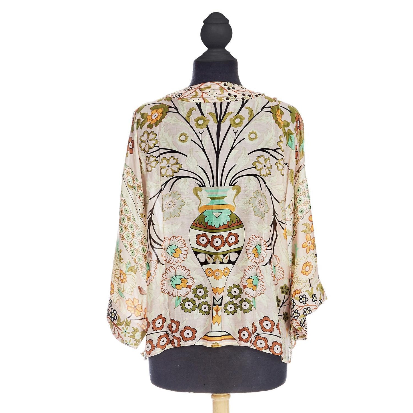 Floral Arch Short Kimono