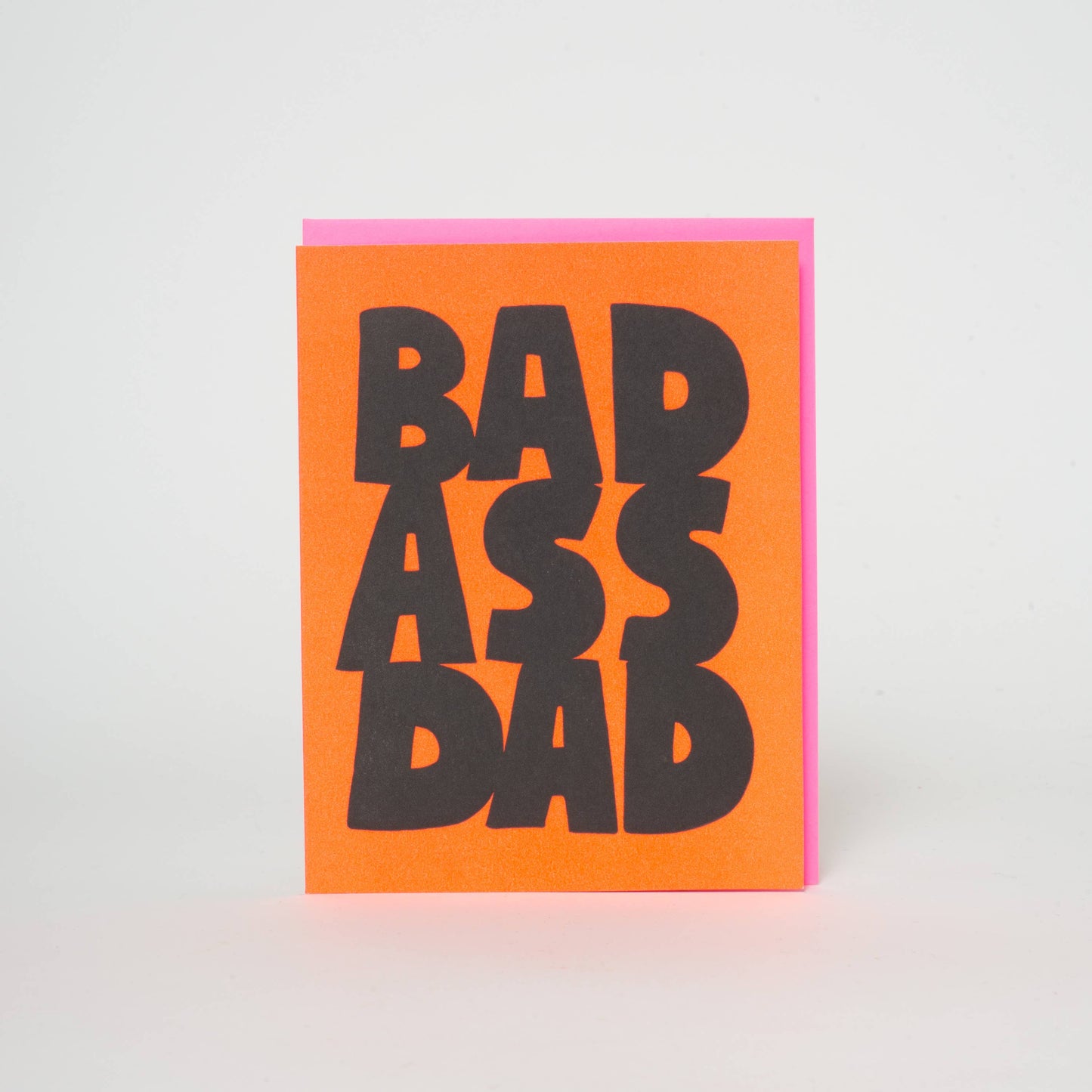 Bad Ass Dad Father's Day Letterpress Card