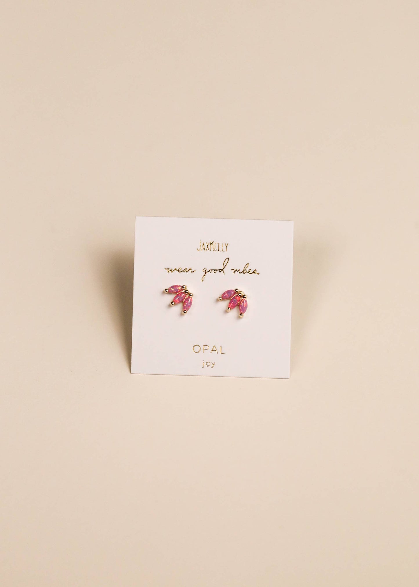 Opal Crown Stud Earrings