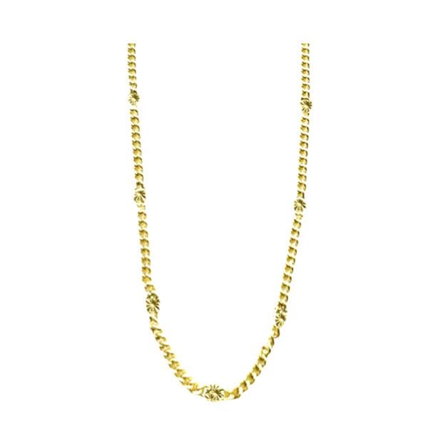Starburst Curb Chain Necklace
