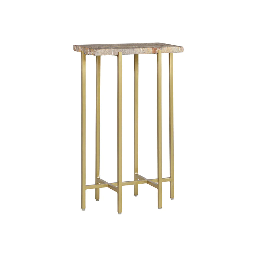 Sierra Marble and Iron Side Table