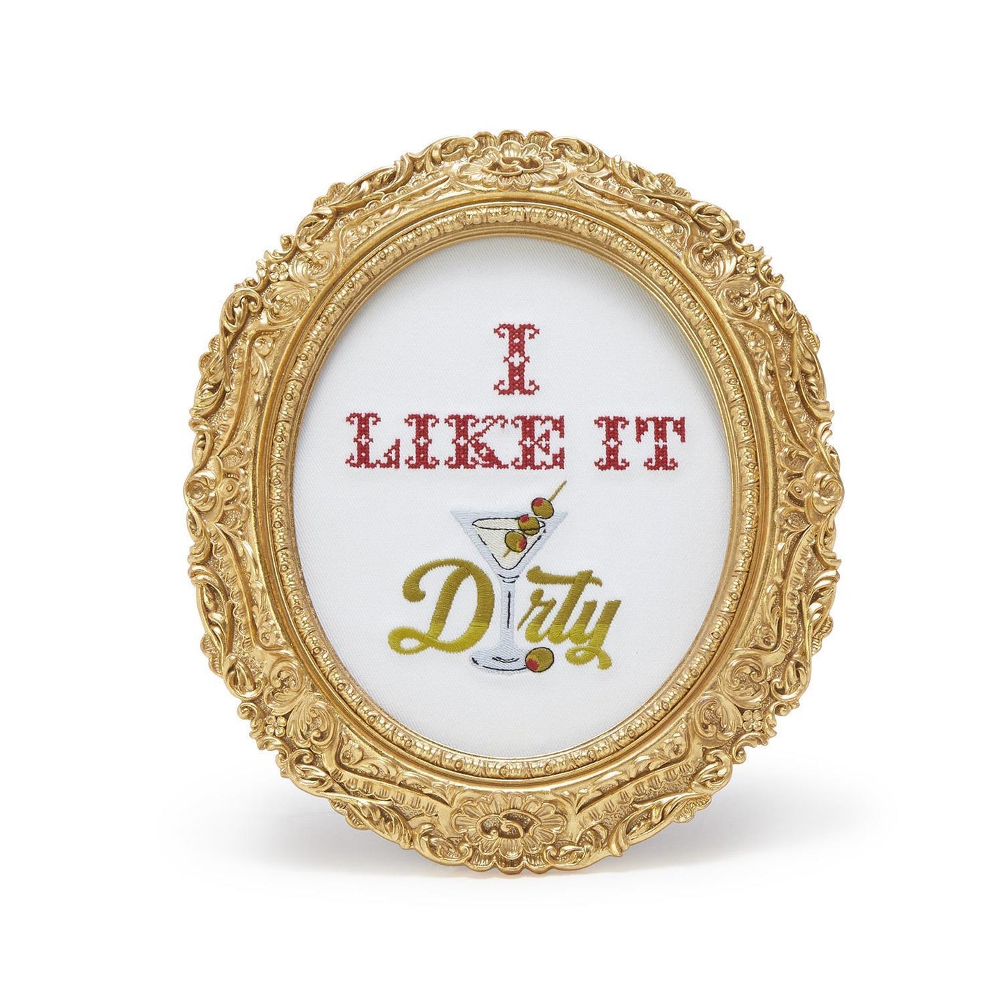 Embroidered Cross Stitch Framed Wall Art