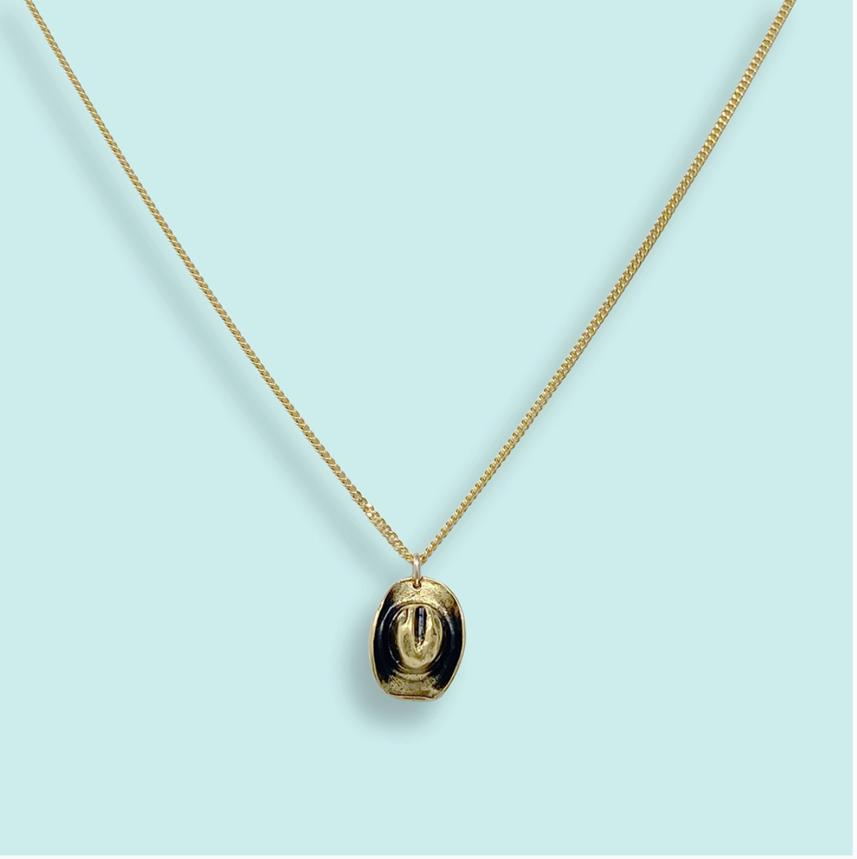 Cowgirl Hat Necklace