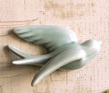 Ceramic Wall Hanging Swallows