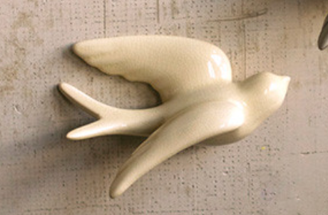 Ceramic Wall Hanging Swallows