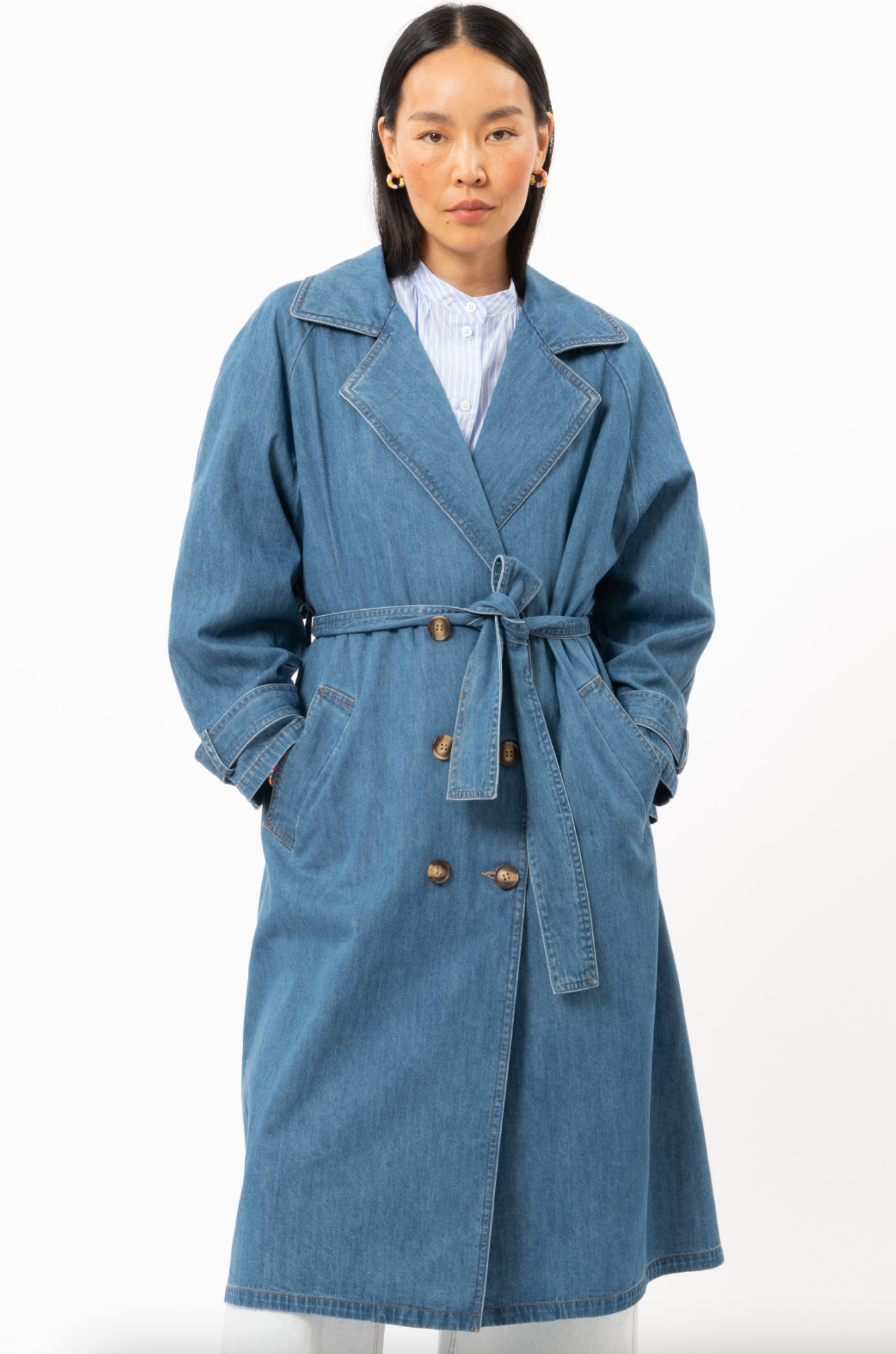 Daly Denim Trench Coat