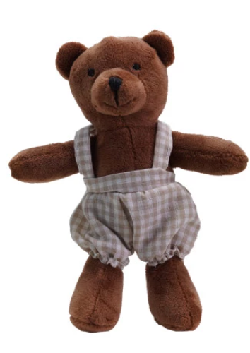 Plush Animals in Overalls