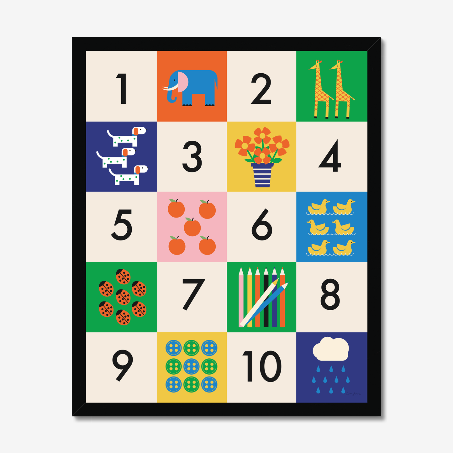 Vintage Playthings - Numbers Fine Art Print
