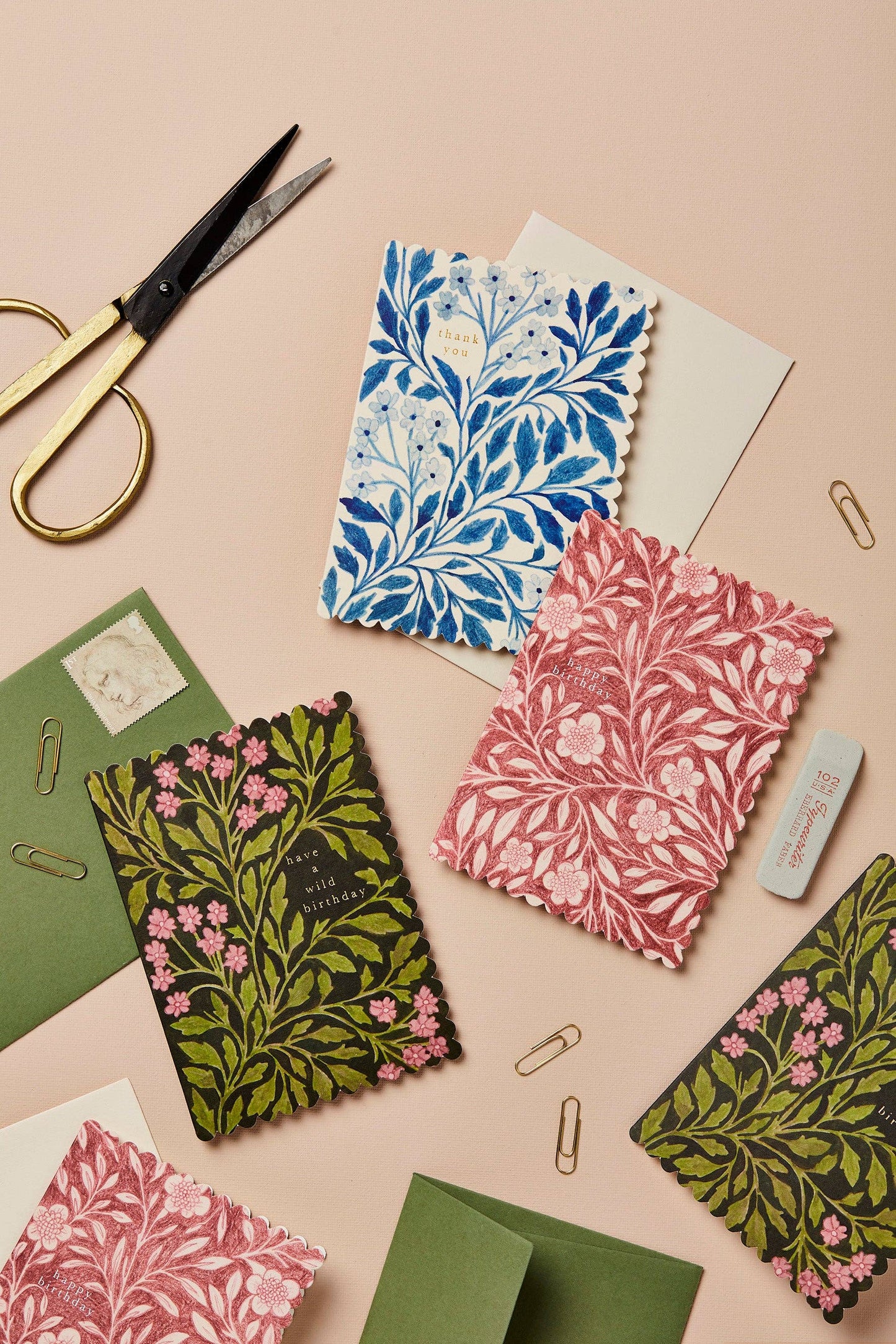 Green Flora BirthdayCard