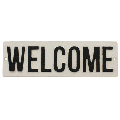 Cast Iron Sign -WELCOME-