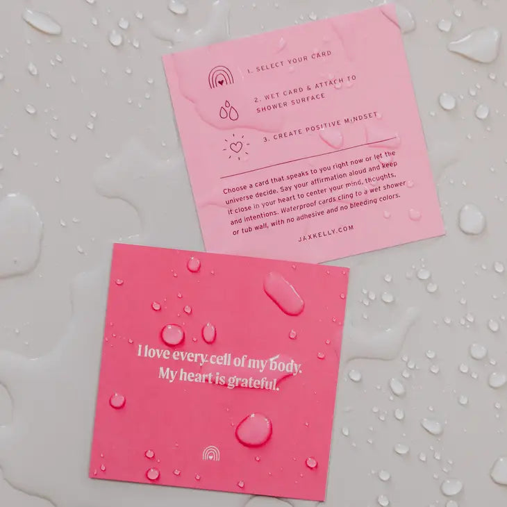 Shower Affirmation Cards