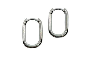 Oval Hoop Earrings