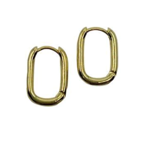 Oval Hoop Earrings