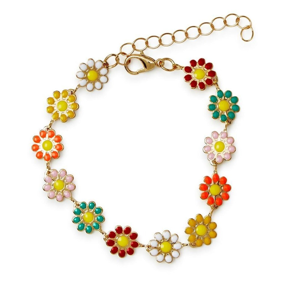 Colorful Daisy Bracelet
