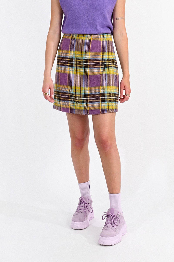 Phoebe Woven Plaid Skirt