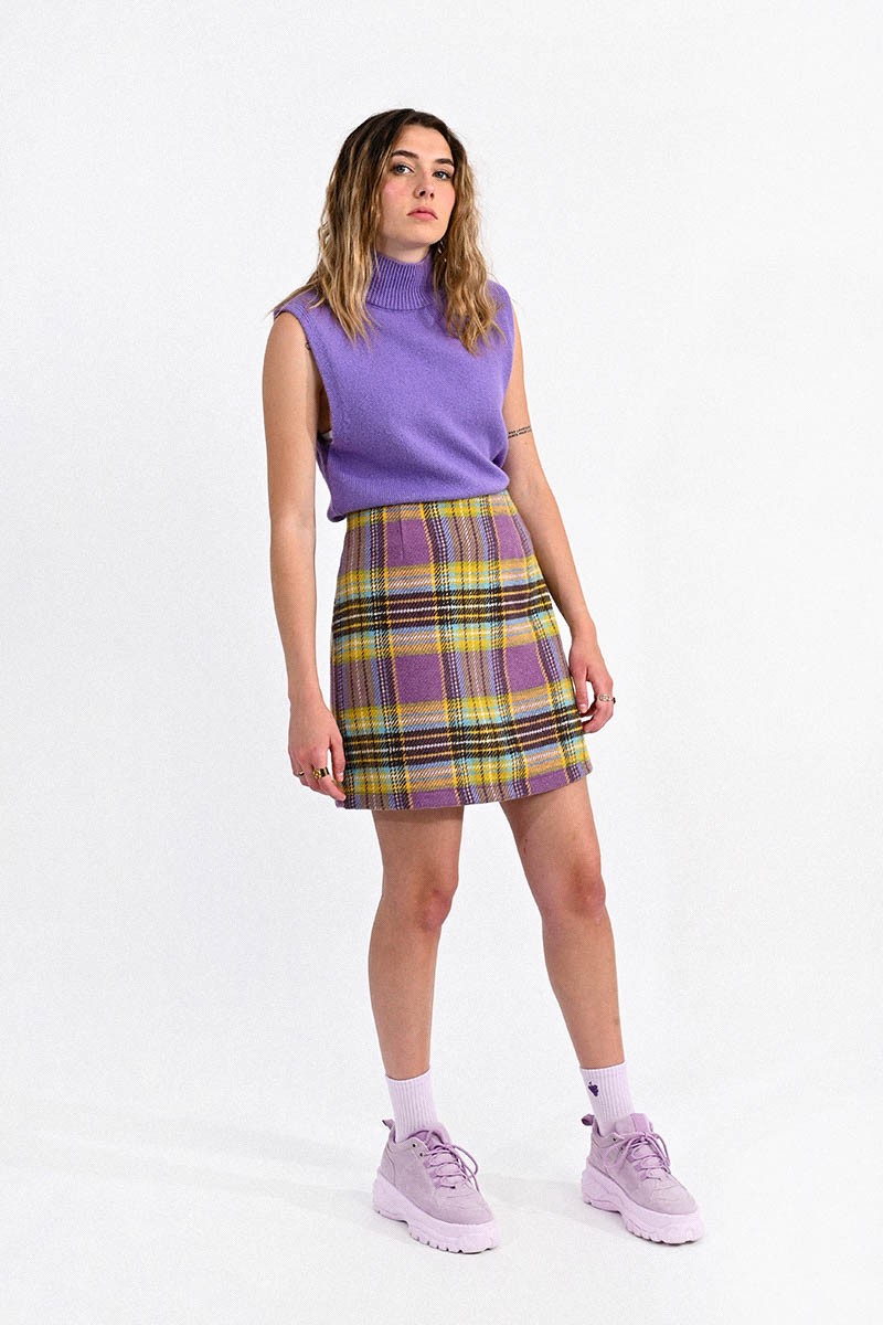 Phoebe Woven Plaid Skirt