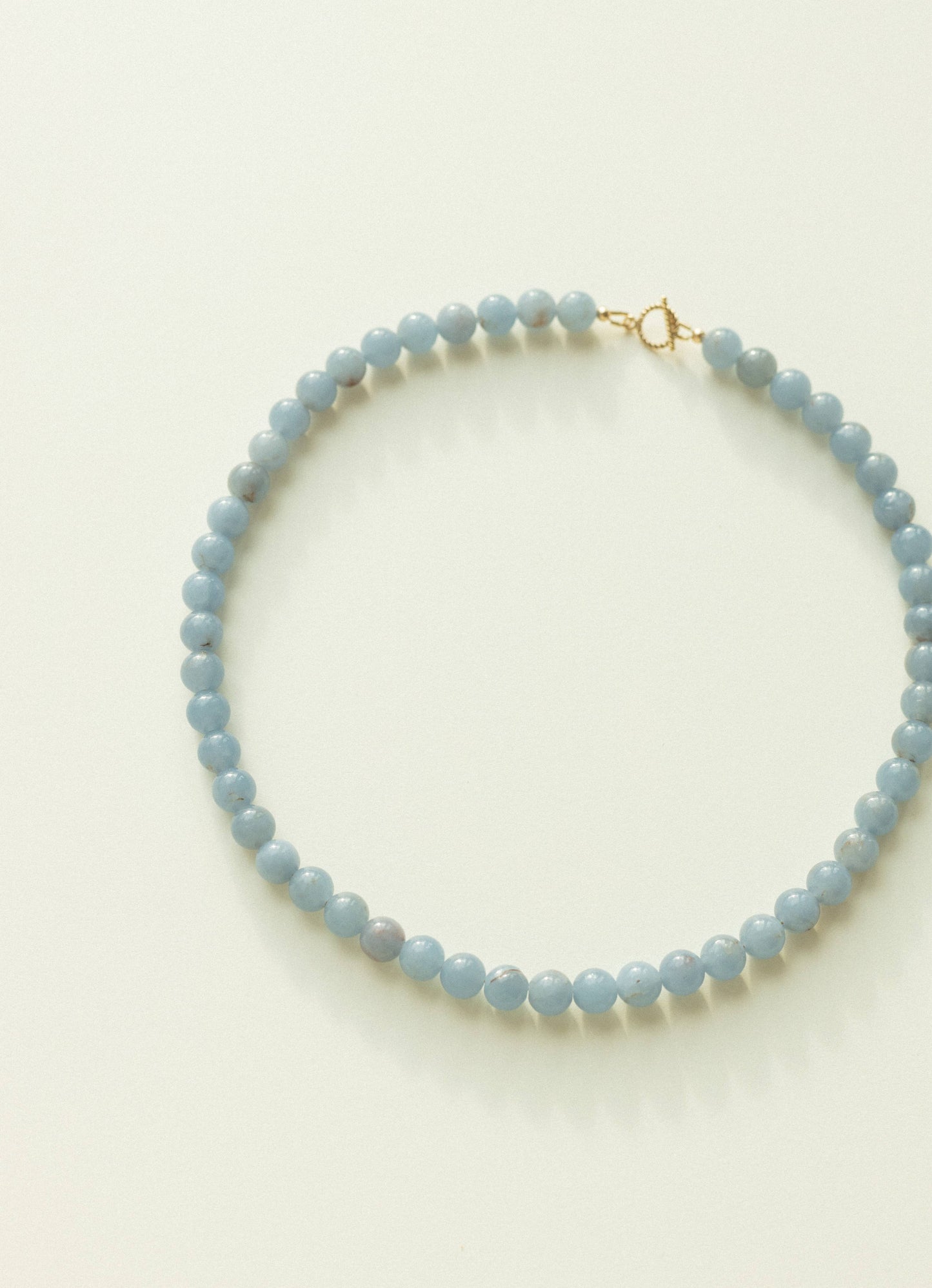 Blue Angelite Gemstone Necklace