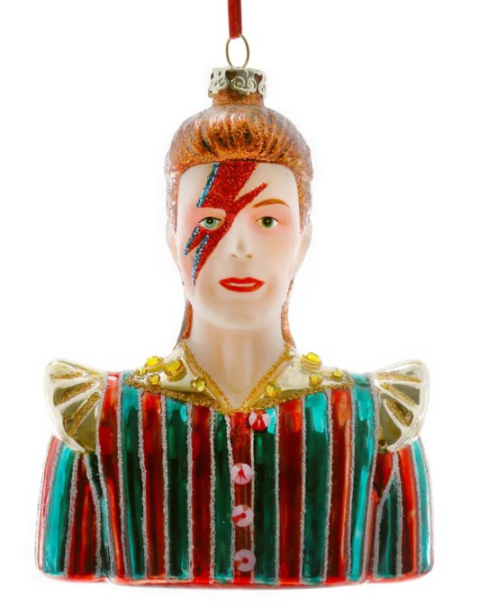 David Bowie Lightning Bolt Ornament