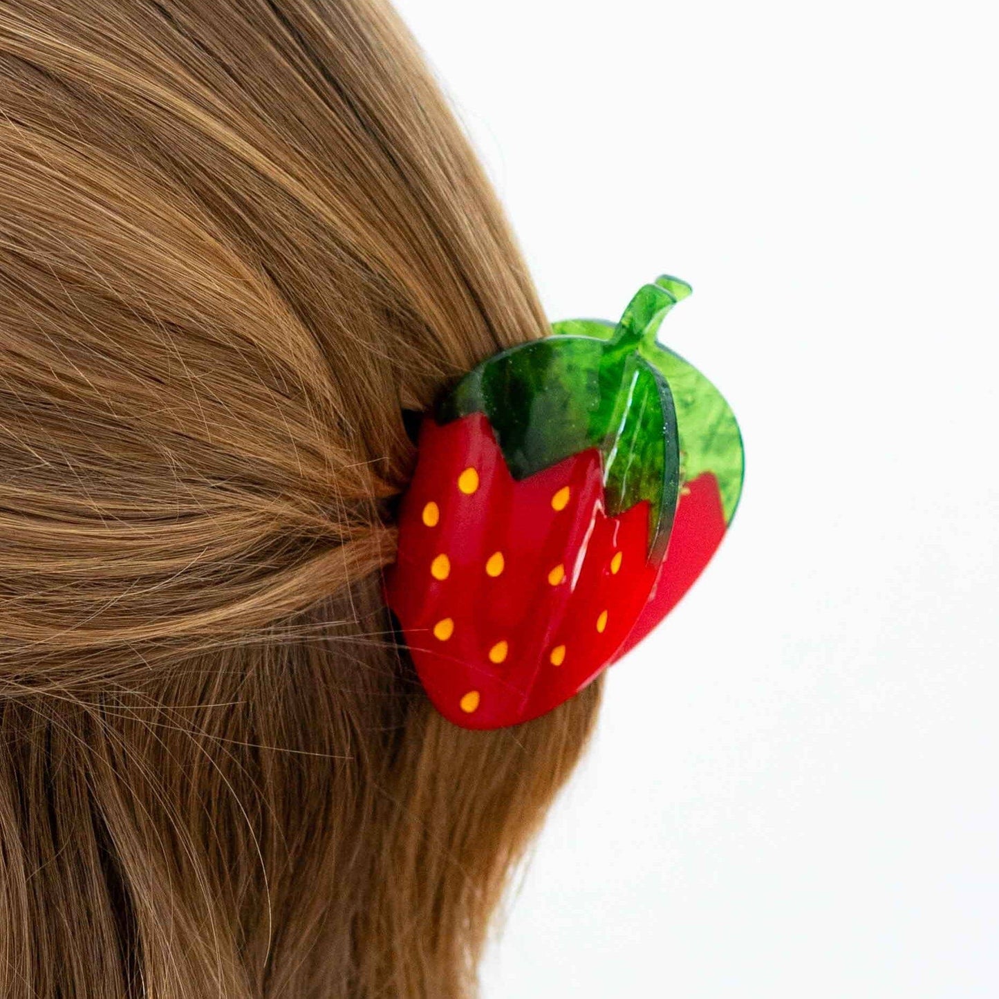 Red Strawberry Hair Clip