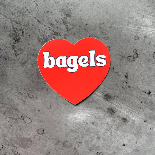 Bagels Heart Sticker