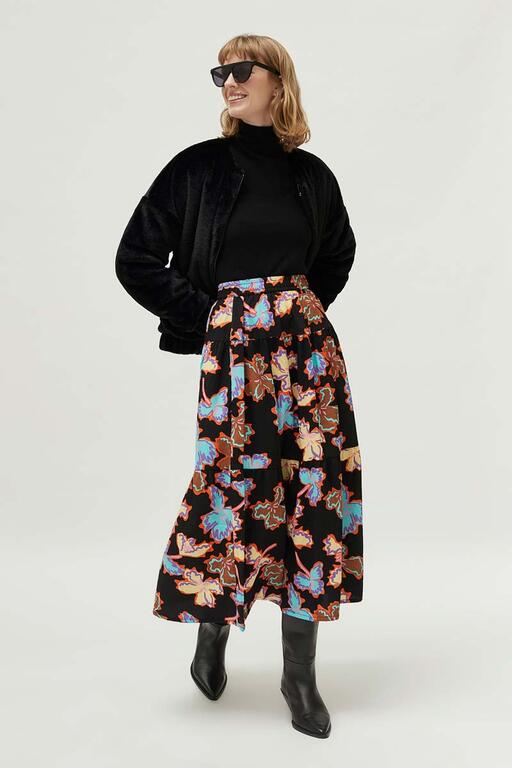 Bianca Floral Midi Skirt