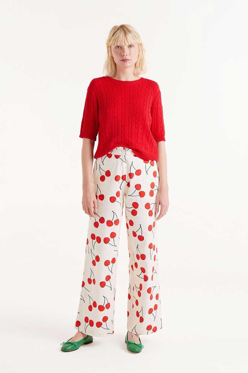 Cherie Patterned Trousers