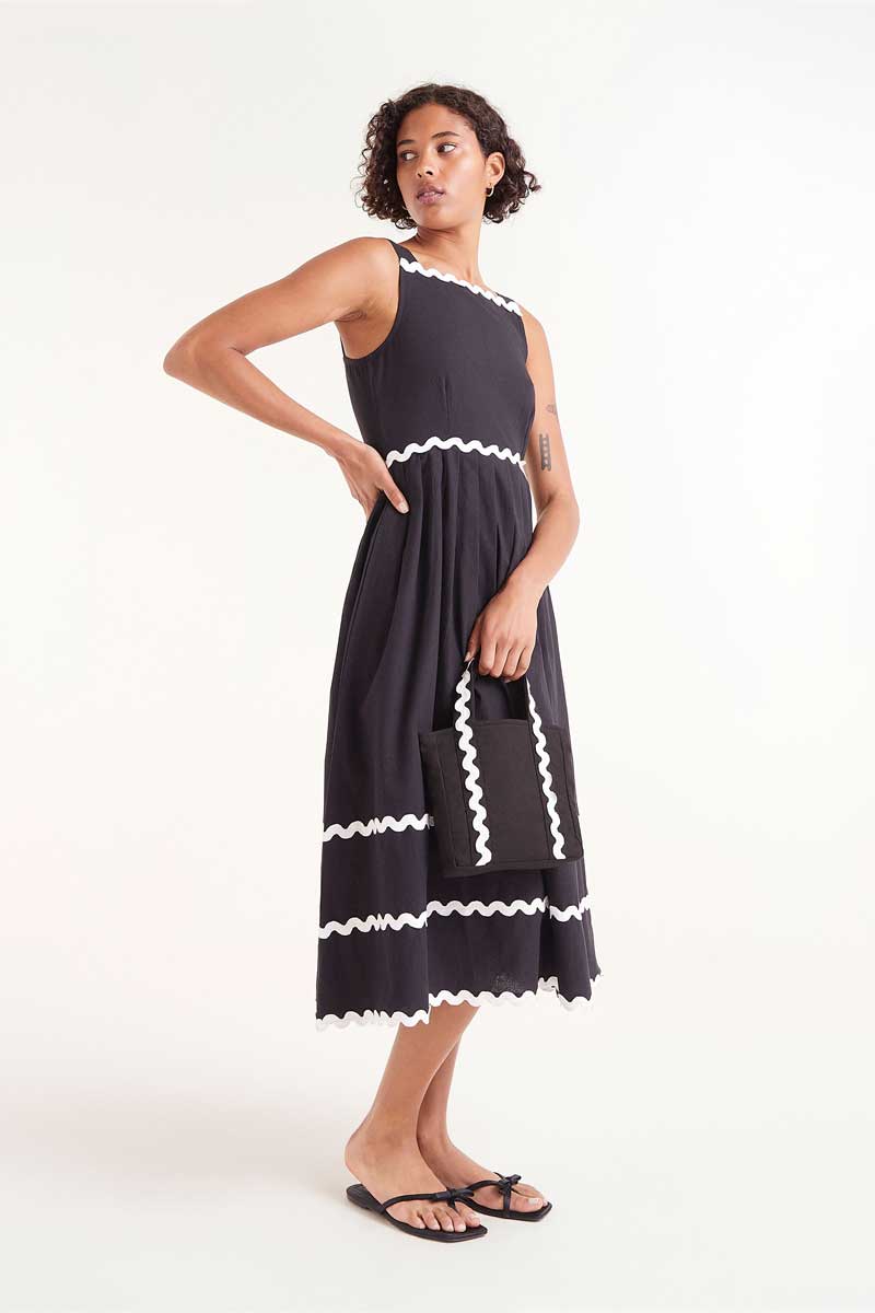 Livi Midi Ric Rac Dress