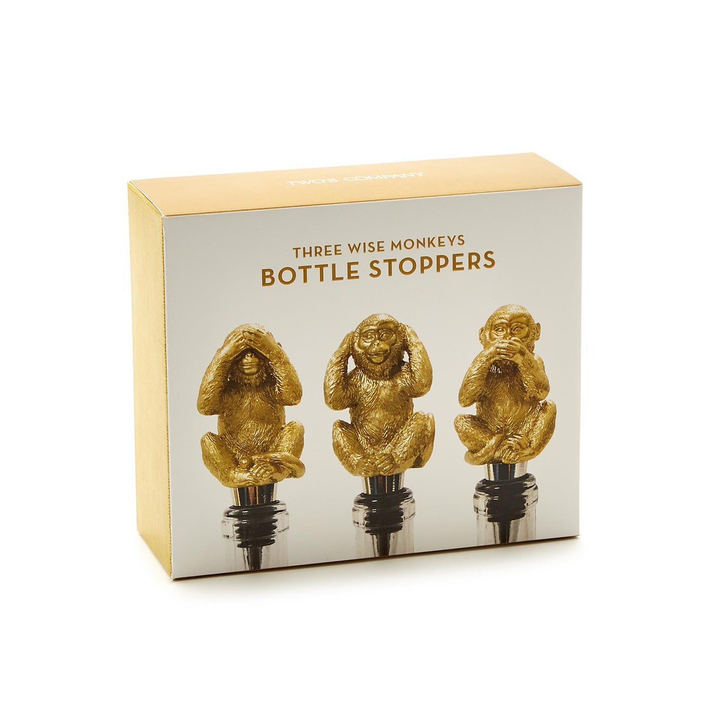 Three Wise Monkeys Bottle Stoppers