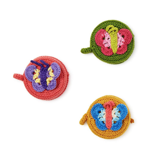 Fluttering Butterfly  Hand-Crotcheted Measuring Tape