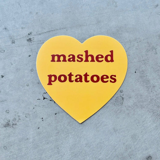 Mashed Potatoes Heart Sticker