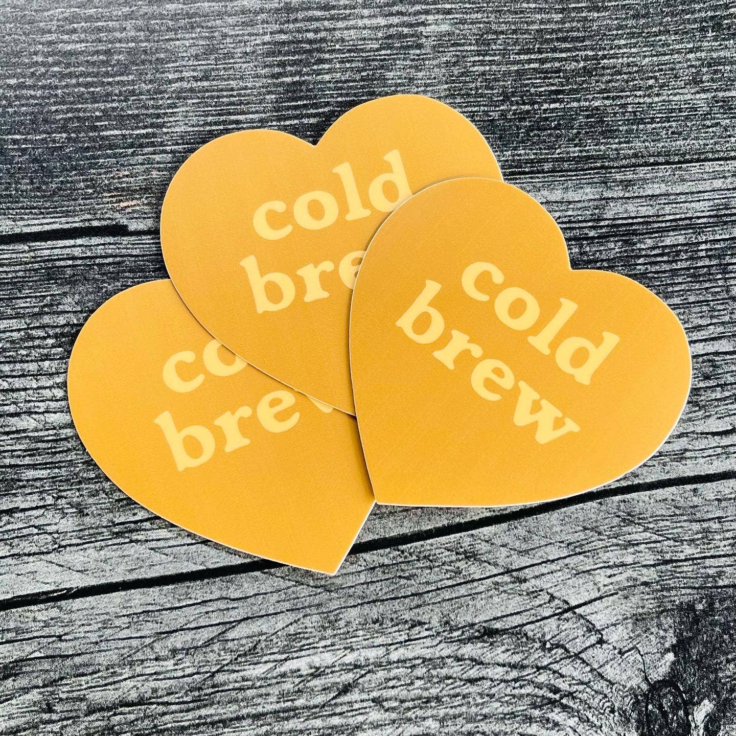 Cold Brew Heart Sticker