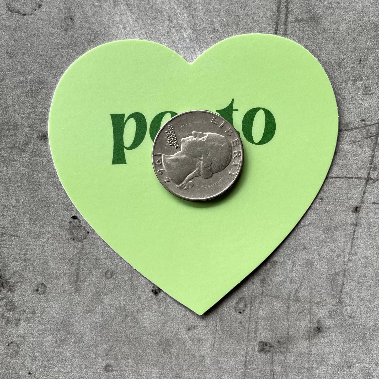 Pesto Heart Sticker