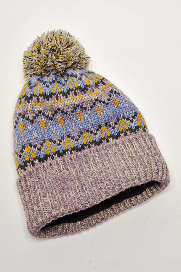 First Frost Fairisle Pom Beanie