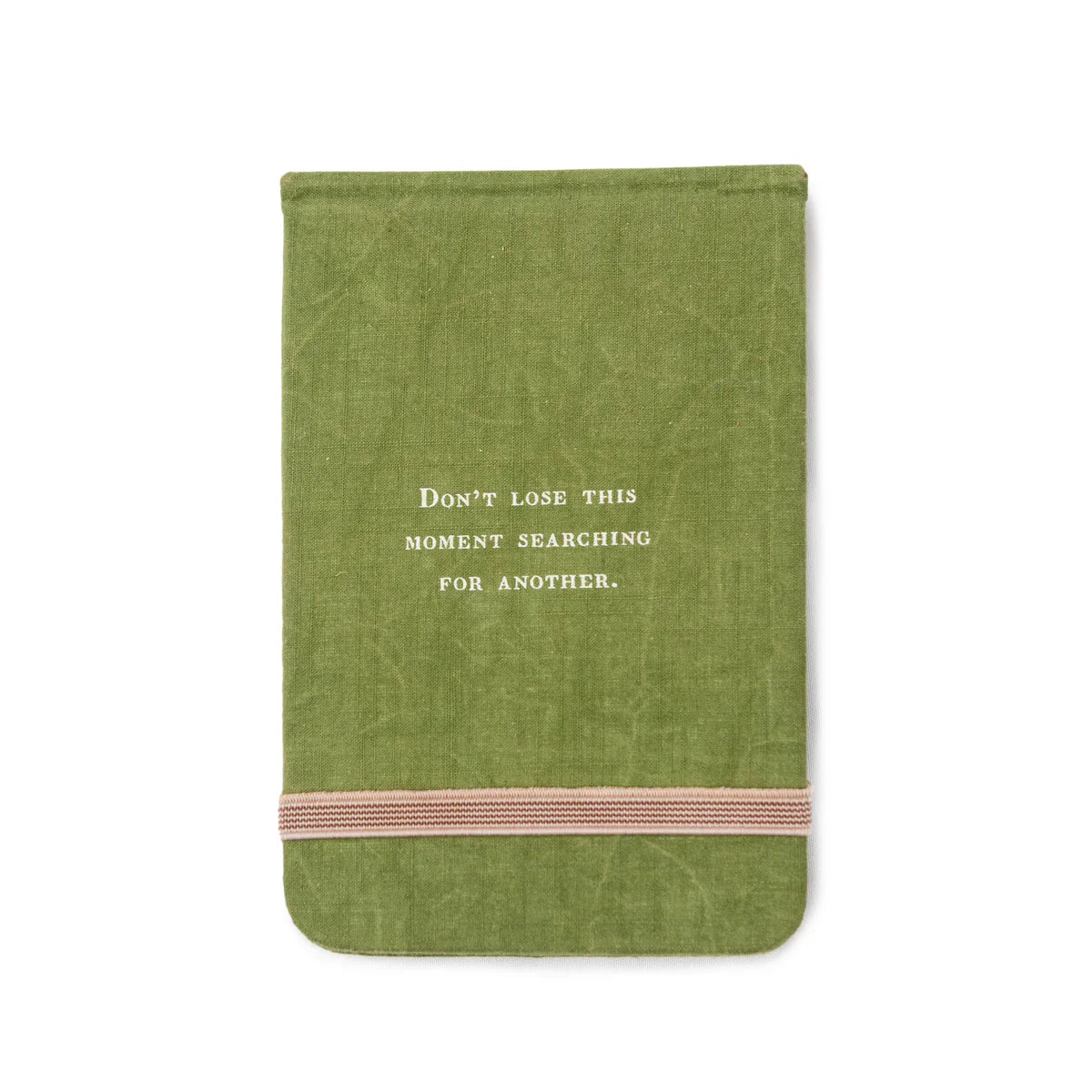 Fabric Quote Journal with Elastic Band