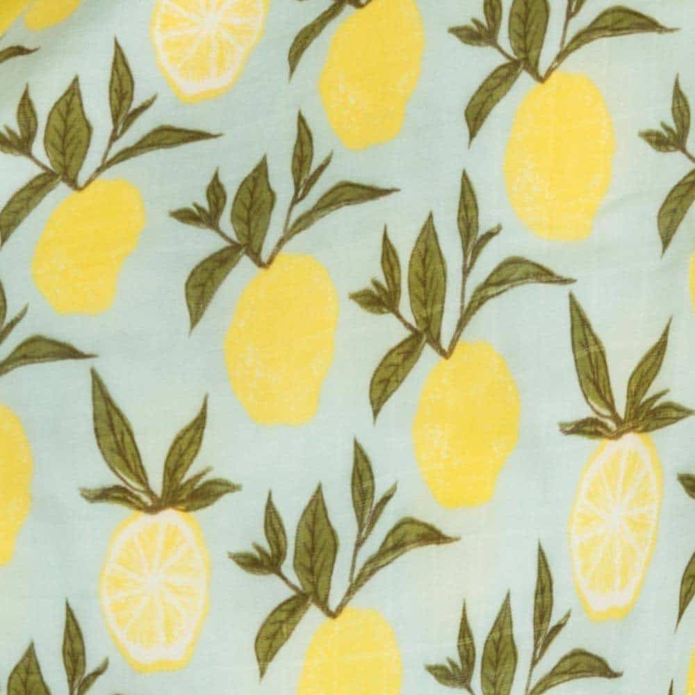 Organic Cotton Muslin Swaddle Blanket - Lemon