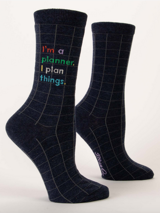 I'm a Planner Women's Crew Socks