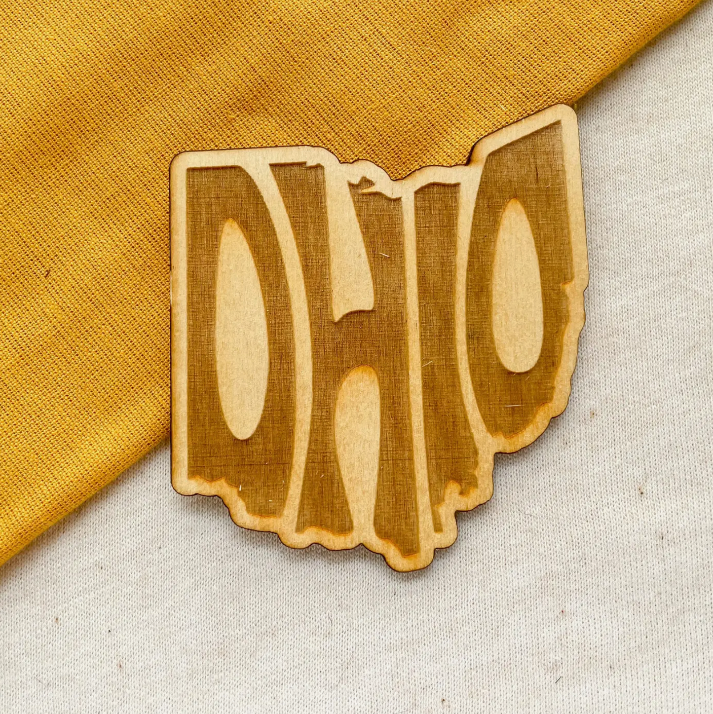 Wood Ohio State Magnet
