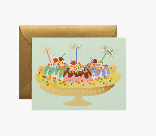 Banana Split Birthday Card