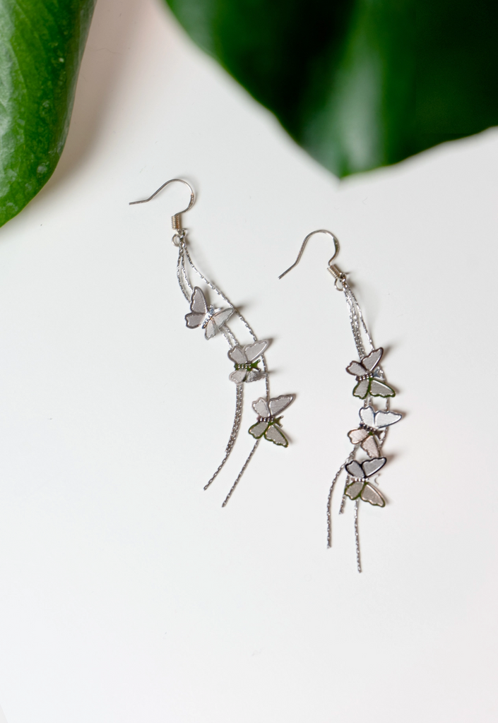 Give Me Butterflies Silver Plated Earrings
