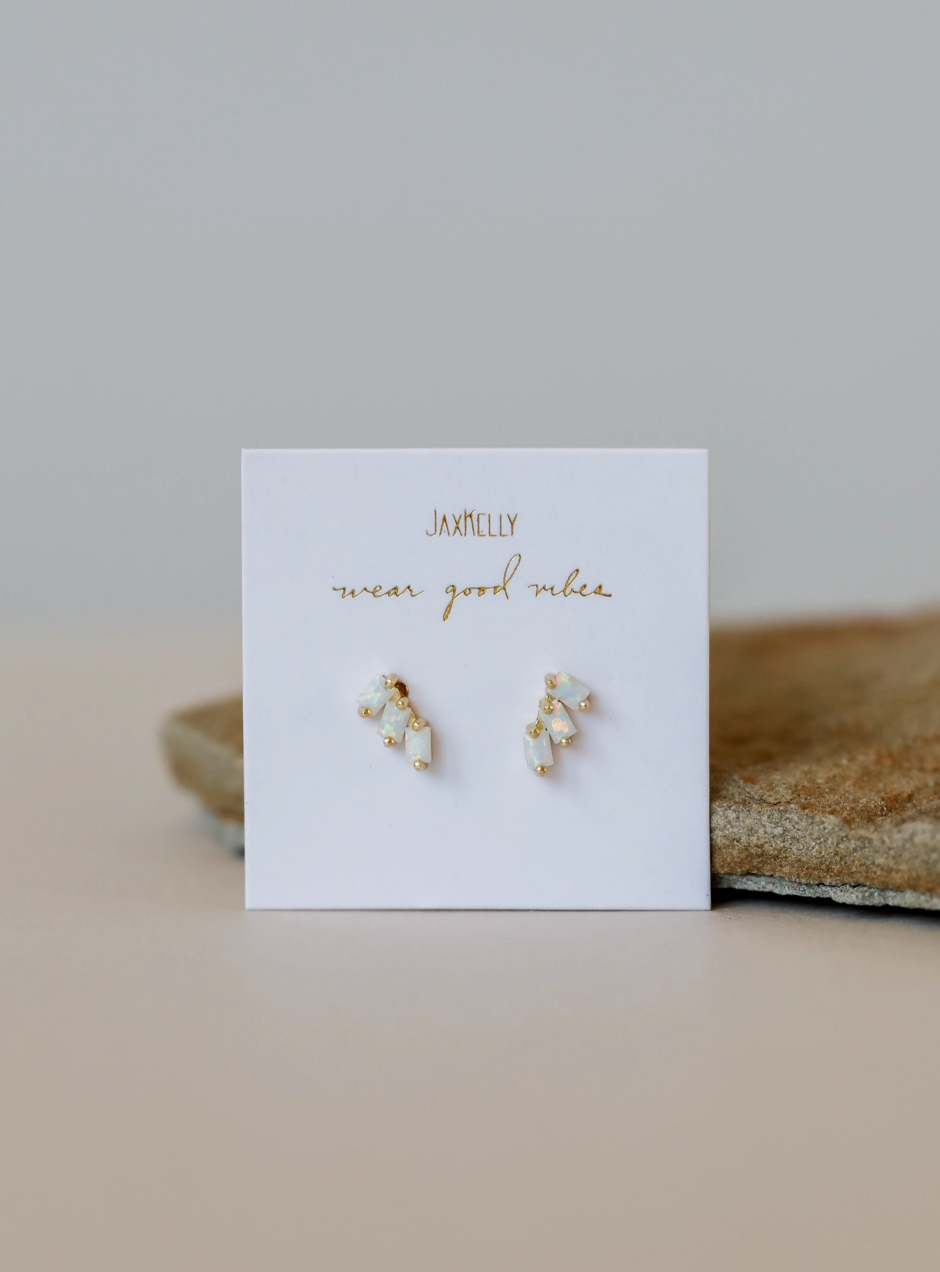 Offset Trio Stud Earrings