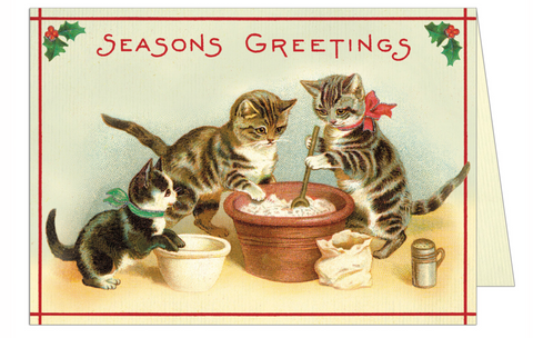 Christmas Cats Greeting Card