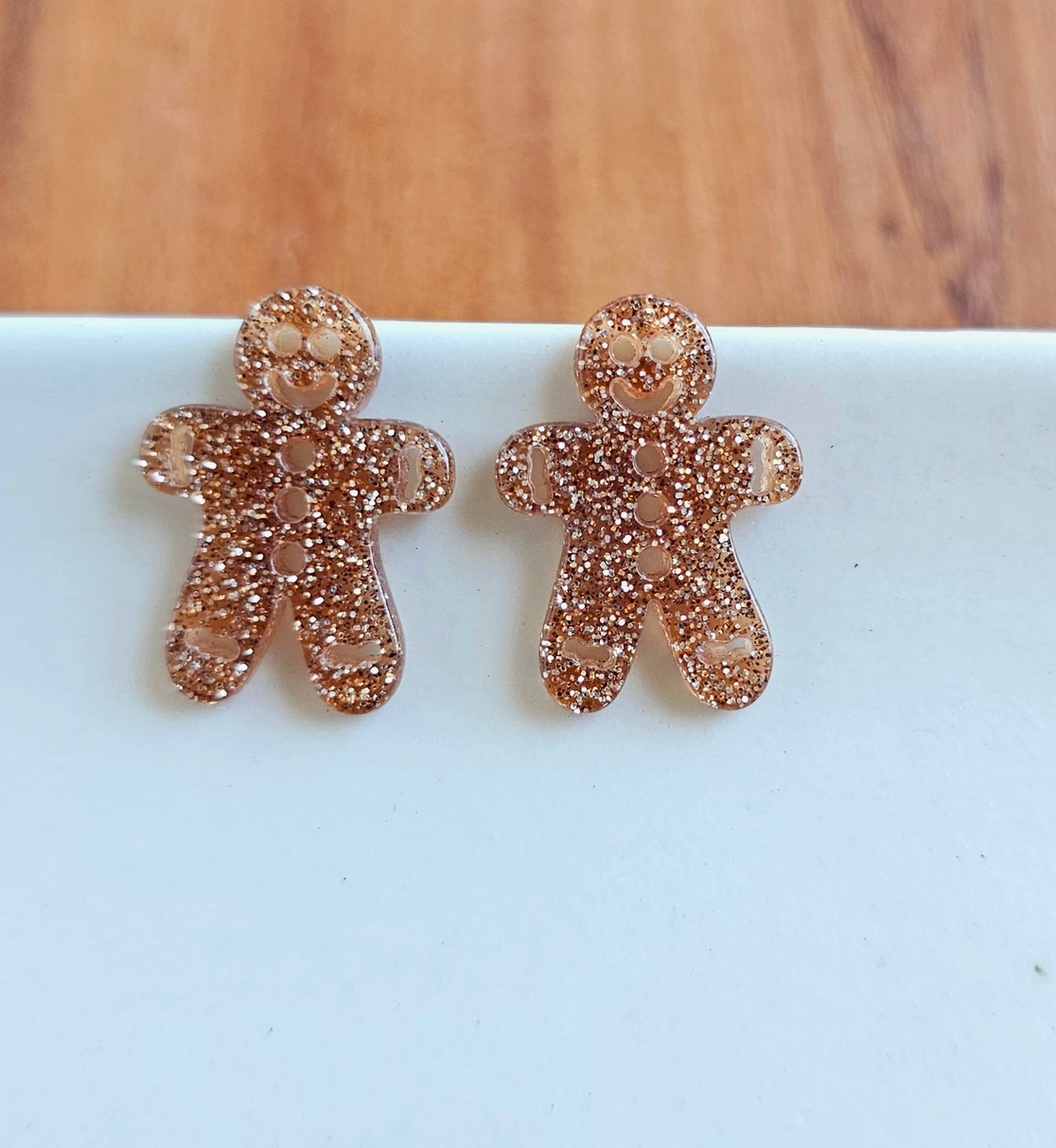 Gingerbread Man Stud Earrings