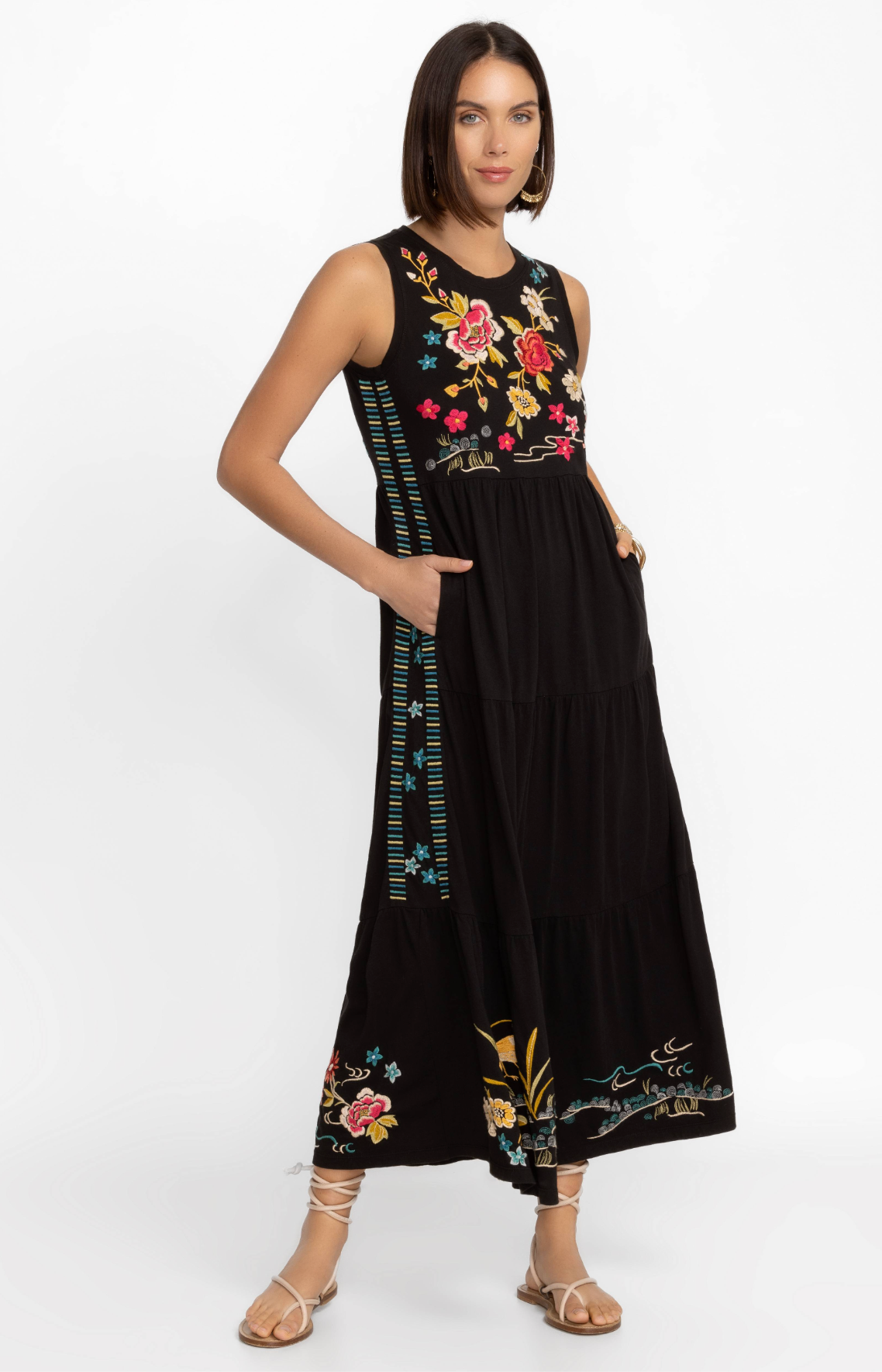 Celina Tiered Maxi Tank Dress