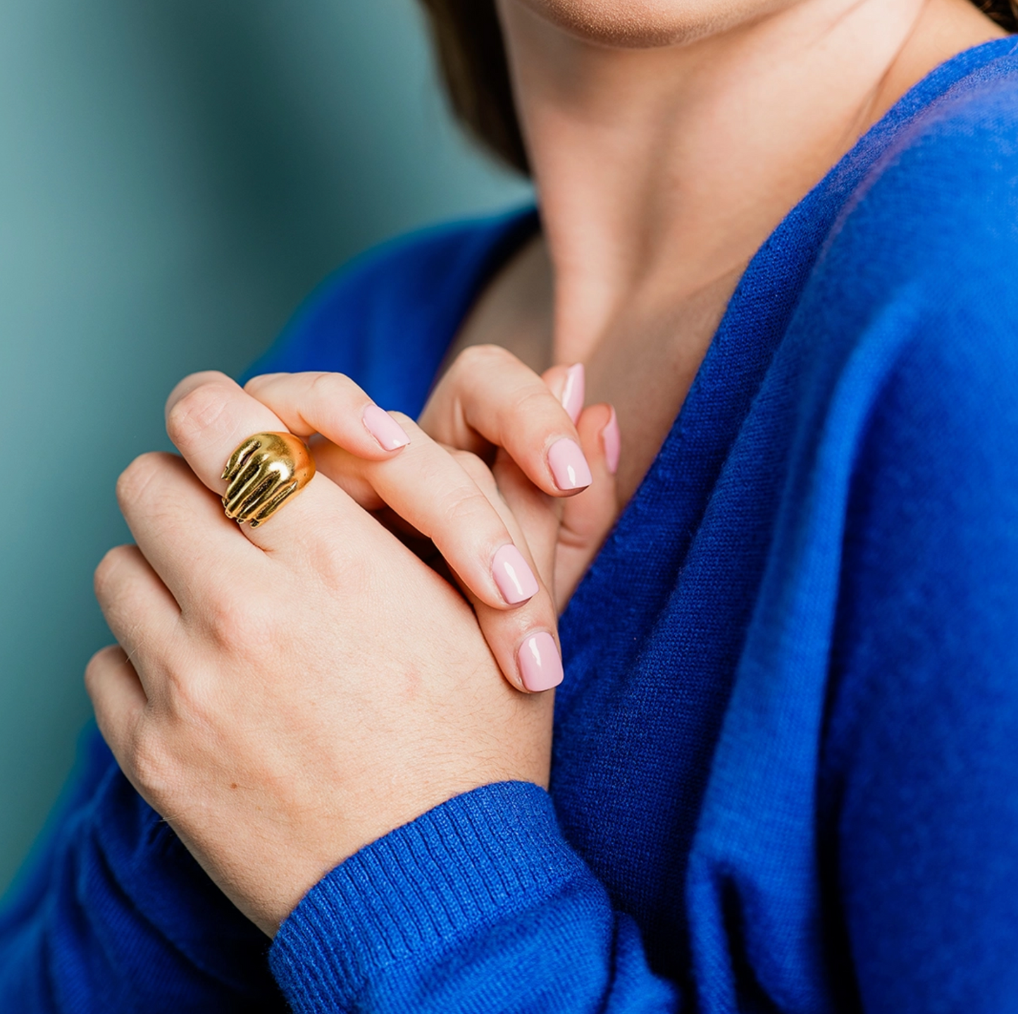 Gold Hand Ring