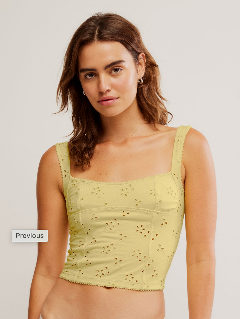 Full Bloom Eyelet Cami