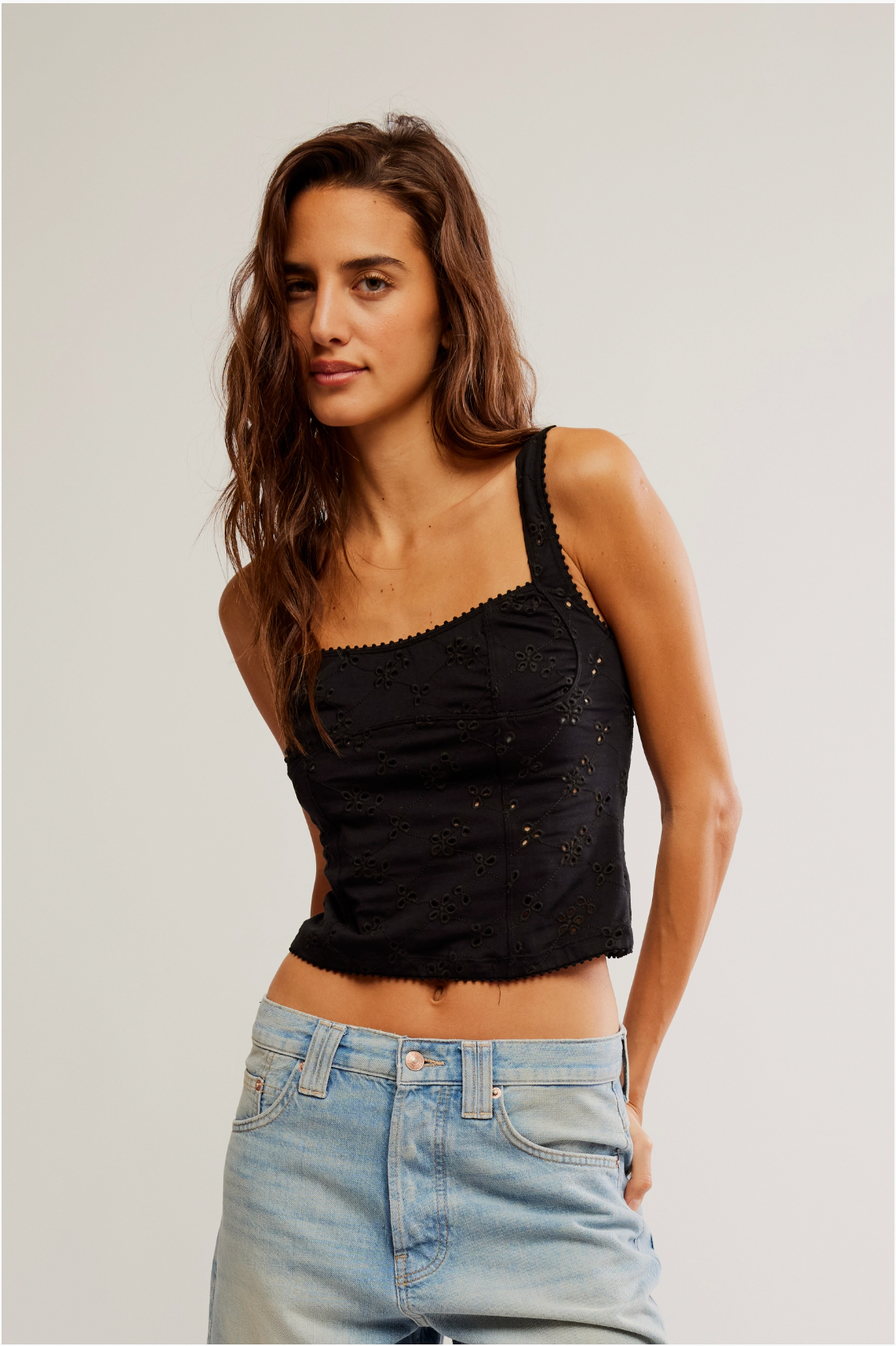 Full Bloom Eyelet Cami