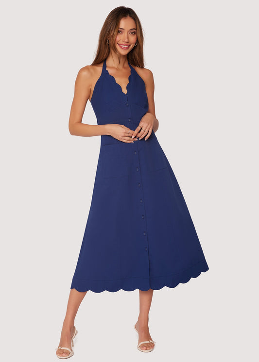 Maritime Melody Midi Dress