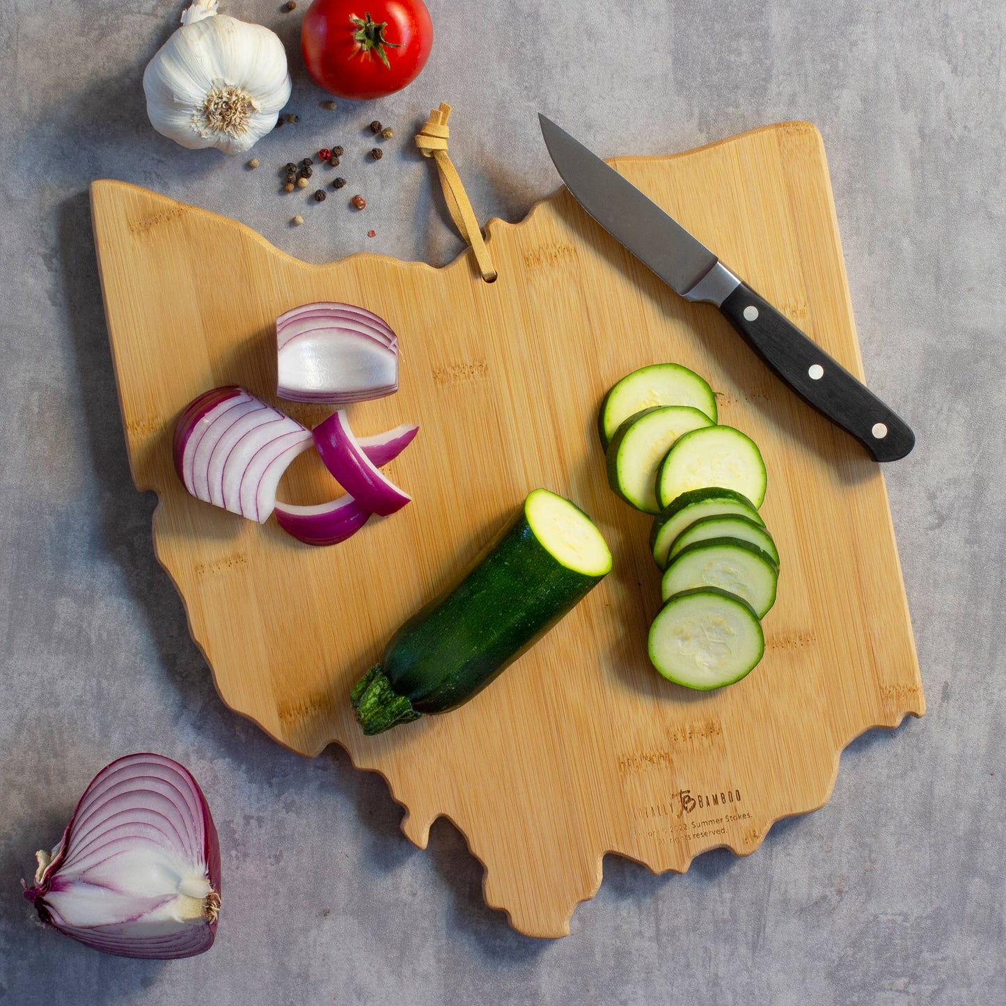 Ohio Cutting Board with Artwork by Summer Stokes